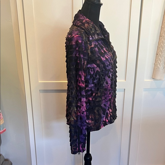 Clara S Purple and Black Jacket - Picture 7 of 9